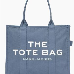 Marc Jacobs Large Canvas Blue Tote Bag